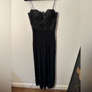 Cache women’s black sequin jumpsuit